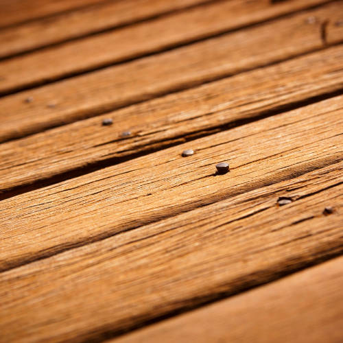 Up Close of Wooden Decking